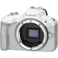 Canon EOS R50 Body with RF 18-45mm Lens (White)