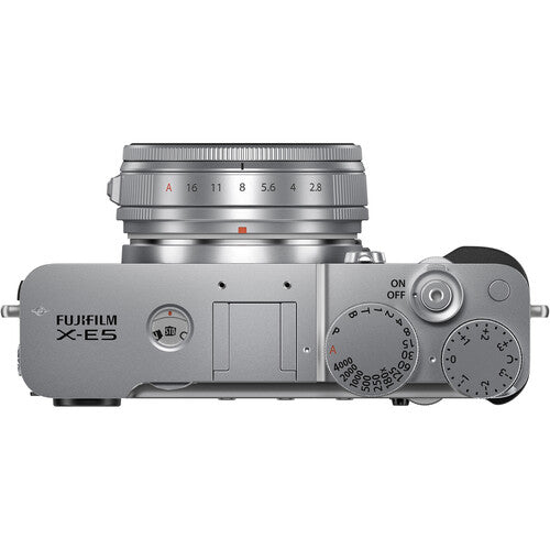 Fujifilm X-E5 Mirrorless Camera with XF 23mm F/2.8 R WR Lens (Silver)