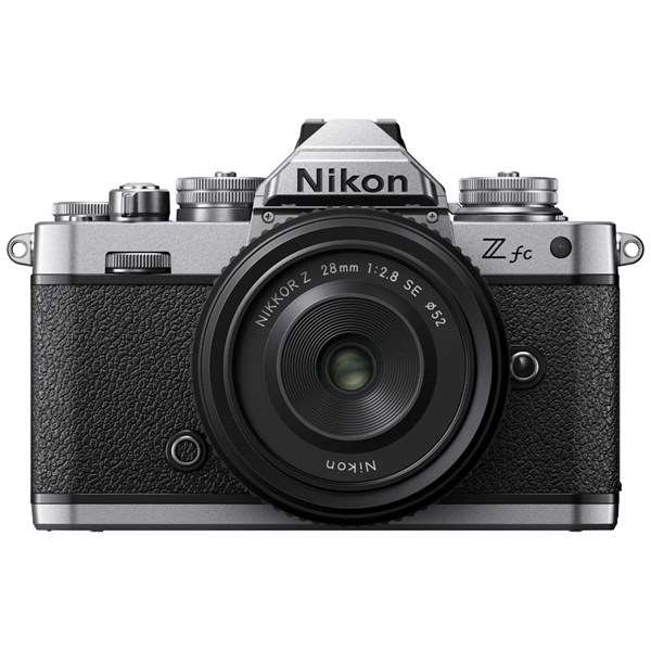 Nikon Z fc Mirrorless Digital Camera Silver with 28mm f/2.8 SE Lens