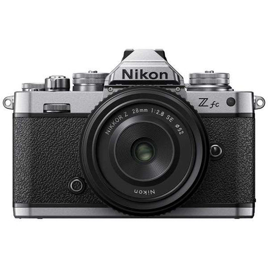 Nikon Z fc Mirrorless Digital Camera Silver with 28mm f/2.8 SE Lens