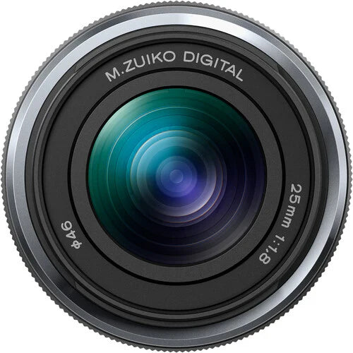 OM System M.Zuiko ED 25mm F/1.8 II Camera Lens (Black)