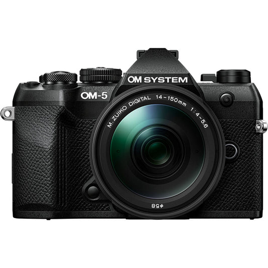 OM System OM-5 Mark II Mirrorless Camera with 14-150mm F/4-5.6 II Lens (Black)