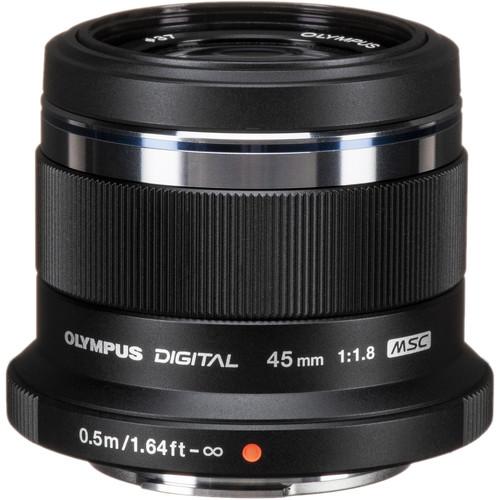 Olympus M.Zuiko 45mm F/1.8 Lens (Black)