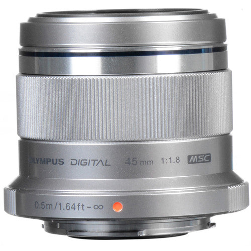 Olympus M.Zuiko 45mm F/1.8 Lens (Silver)