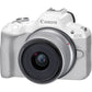 Canon EOS R50 Body with RF 18-45mm Lens (White)
